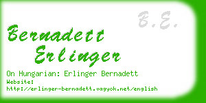 bernadett erlinger business card